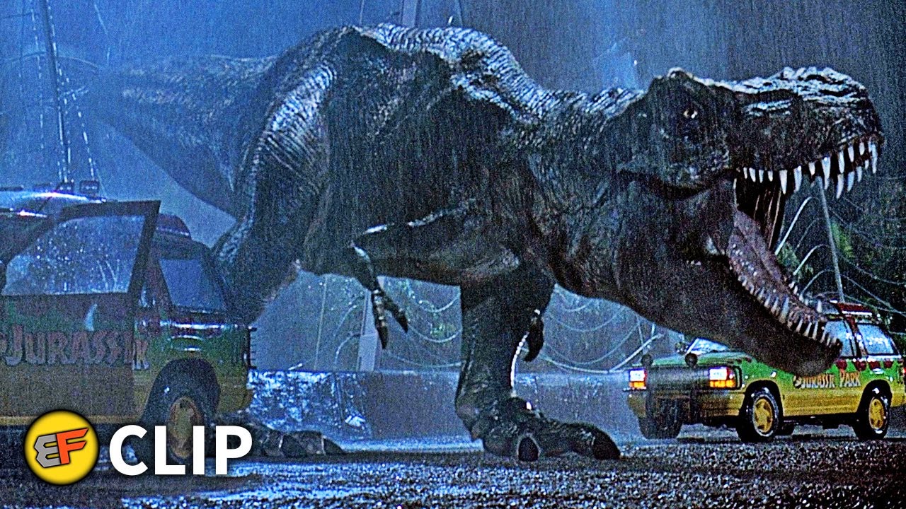 T-Rex Escapes The Paddock Scene | Jurassic Park (1993) Movie Clip HD 4K ...