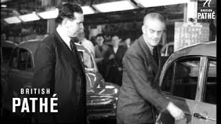 100,000 Morris Export Car Comes Off Assembly Line (1950)