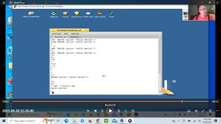 Haiku OS: Installing ed editor, and using Awk to print Hello World!