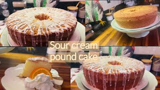 How to make a delicious sour cream pound cake