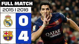 Real Madrid vs FC Barcelona (0-4) 2015/2016 - PARTIDO COMPLETO