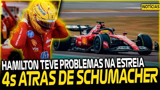 PROBLEMAS NOS PEDAIS, MAIS LENTO QUE SCHUMACHER E NOVOS TESTES MARCADOS... HAMILTON NA FERRARI!