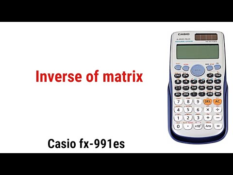 Inverse of a matrix calculation using calculator Inverse of a matrix calculation using calculator