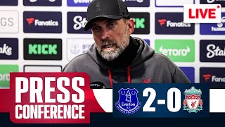 Jurgen Klopp Post-Match Press Conference LIVE | Everton 2-0 Liverpool