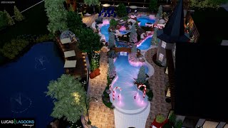 New Pool Design for The Inn at Christmas Place | Insane Pool Designer Lucas Lagoons