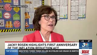 KSNV - Rosen Visits Las Vegas Solar Manufacturing Company to Celebrate First Year of the IRA