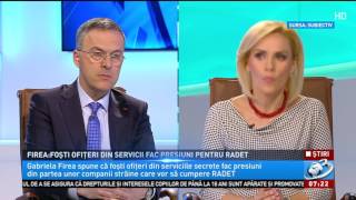 Gabriela Firea, dezvăluiri uluitoare: Foşti ofiţeri din servicii fac presiuni uriașe pentru RADE