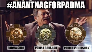 Ananth Nag for Padma Shree | Kannadigas urge Narendra Modi to Nominate ನಮ್ಮ ಅನಂತ್ ನಾಗ್‌ | Sandalwood