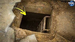 Após cavar um buraco que apareceu na garagem, um homem descobriu segredos antigos impressionantes!