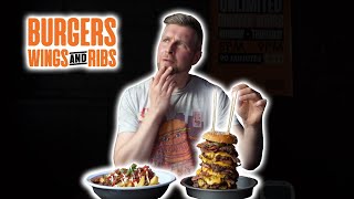 UNDEFEATED MAN VS MEAT CHALLENGE £500 CASH PRIZE! Burgers, wings \u0026 ribs | Man vs food