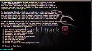 Tabnabbing attack method with SET on BackTrack 5 R2