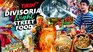 DIVISORIA ULTIMATE NIGHT STREET FOOD |  Chicharon SEBO, Magic Water, Dried Pusit  &  more | TIKIM TV
