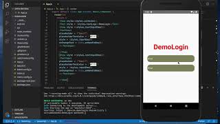 React Native : Simple Validation Fields Login Form Full Example