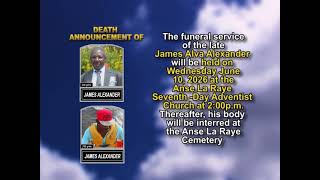 James Alva Alexander ~ Short Obituary