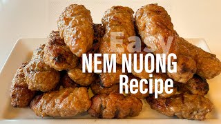 Easy NEM NUONG recipe (vietnamese sausage)