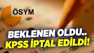 Beklenen Oldu.. KPSS İptal Edildi | KRT Haber