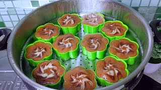 ENAK BANGET cuma tepung dan santan 1 telur | Brudel Kukus Mocca | Hanya Diaduk Mudah Untuk Pemula