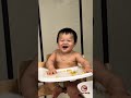 cute baby eating food 😅 style very funny..