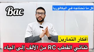 أفكار التمارين و الملخص الشامل الكامل الشافي الوافي لثنائي القطب RC | الظواهر الكهربائية