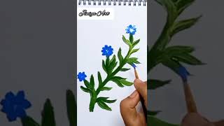 #shorts #acrylicpainting || One stroke painting || |flowers|