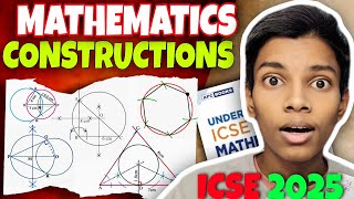 CONSTRUCTIONS IN ONE SHOT CLASS 10TH ICSE BOARDS 2025 MATHEMATICS #icse #icse2025