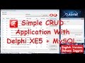 Simple CRUD Application With Delphi XE5 And MySQL | Database And Tables Part