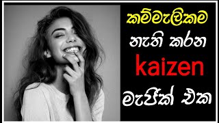 කම්මැලිකම නැති කරන පුදුම හිතෙන Kaizen ක්‍රමය😶 | kaizen method for laziness | Sinhala