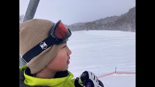 【和寒東山スキー場】②トレーシーと一緒にリフトに乗ったよ⛷️ 雪がスノーパウダーで最高☃️ 北海道上川郡和寒町✨ Wassamu Town in Hokkaido