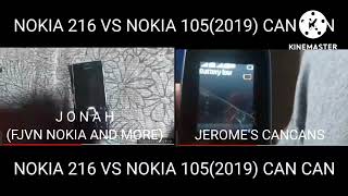 NOKIA 216 VS 105(2019) CAN CAN