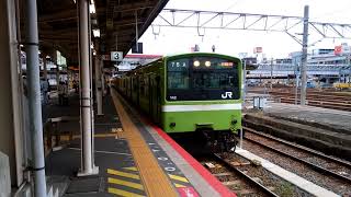 JR大和路線　王寺駅　各駅停車　JR難波行き　発車(201系)