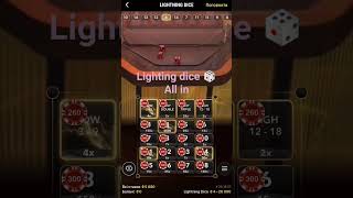 Lighting dice 🎲 All in #casino #casinotips #casino#casinoonline