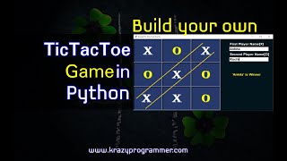 Create Tic Tac Toe Game in Python | Python Game | Source code