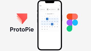 Prototyping a 📆 Date Range Picker in ProtoPie🥧