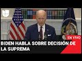 🔴 EN VIVO: Biden habla sobre decisión de la Suprema que limita acceso a universidades por raza