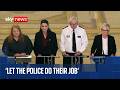 Stormont leaders and police hold news conference after Belfast knife attack