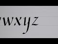 calligraphy practice lower case italic alphabet【calligraphy italic】