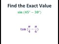 Sum and Difference Formulas for Sine and Tangent