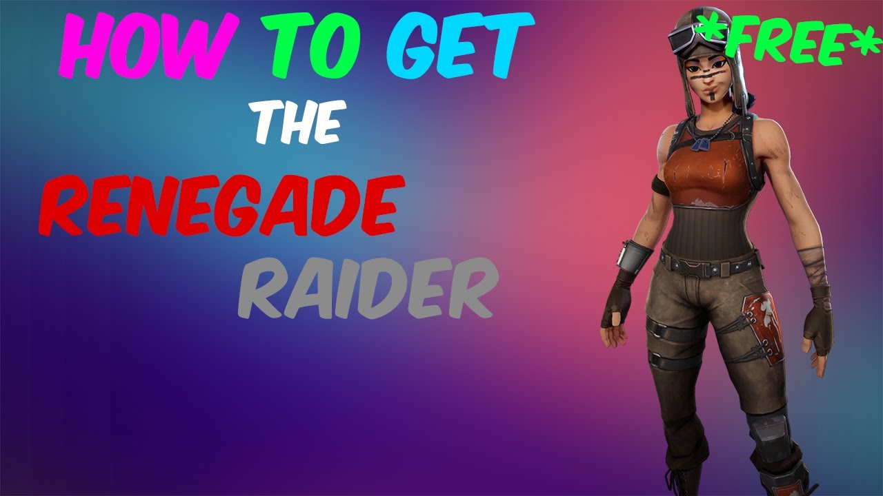 How To Get The Renegade Raider Skin For FREE In Fortnite - YouTube