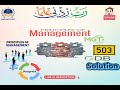 Principles of Management (MGT503) GDB 1 Fall 2024 | Complete Solution