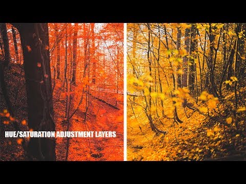 HOW TO ADJUST SPECIFIC COLOR USING HUE/SATURATION ADJUSTMENT LAYERS ...