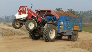 tractor full loaded trolley #new#viral#videos