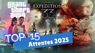 Top 15 de mes attentes jeux vidéo en 2025 - Death Stranding 2, GTA VI, Metroid Prime 4 : Beyond...