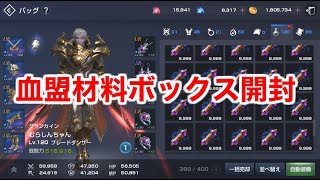 【リネレボ】血盟材料ボックス22連