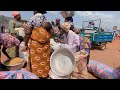 rural market day in atakpame plateau region togo west africa. marché d agbonou atakpame.