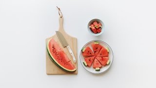 [키친가이드] 수박 예쁘게 써는 법 1탄! : 2 Ways to cut Watermelon