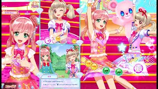 アイカツオンパレード！マイキャラで「フルコーデカードモード」アコガレカスタマイズ☆・むずかしい(レッドピンクスターコーデ)