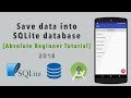 Android SQLite - Beginner Tutorial