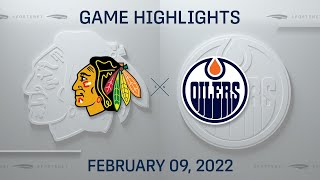 NHL Highlights | Blackhawks vs. Oilers - Feb. 9, 2022