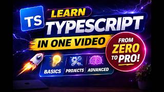 TypeScript In One Video | Complete TypeScript Tutorial for Beginners & Experienced