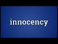 Innocency Meaning